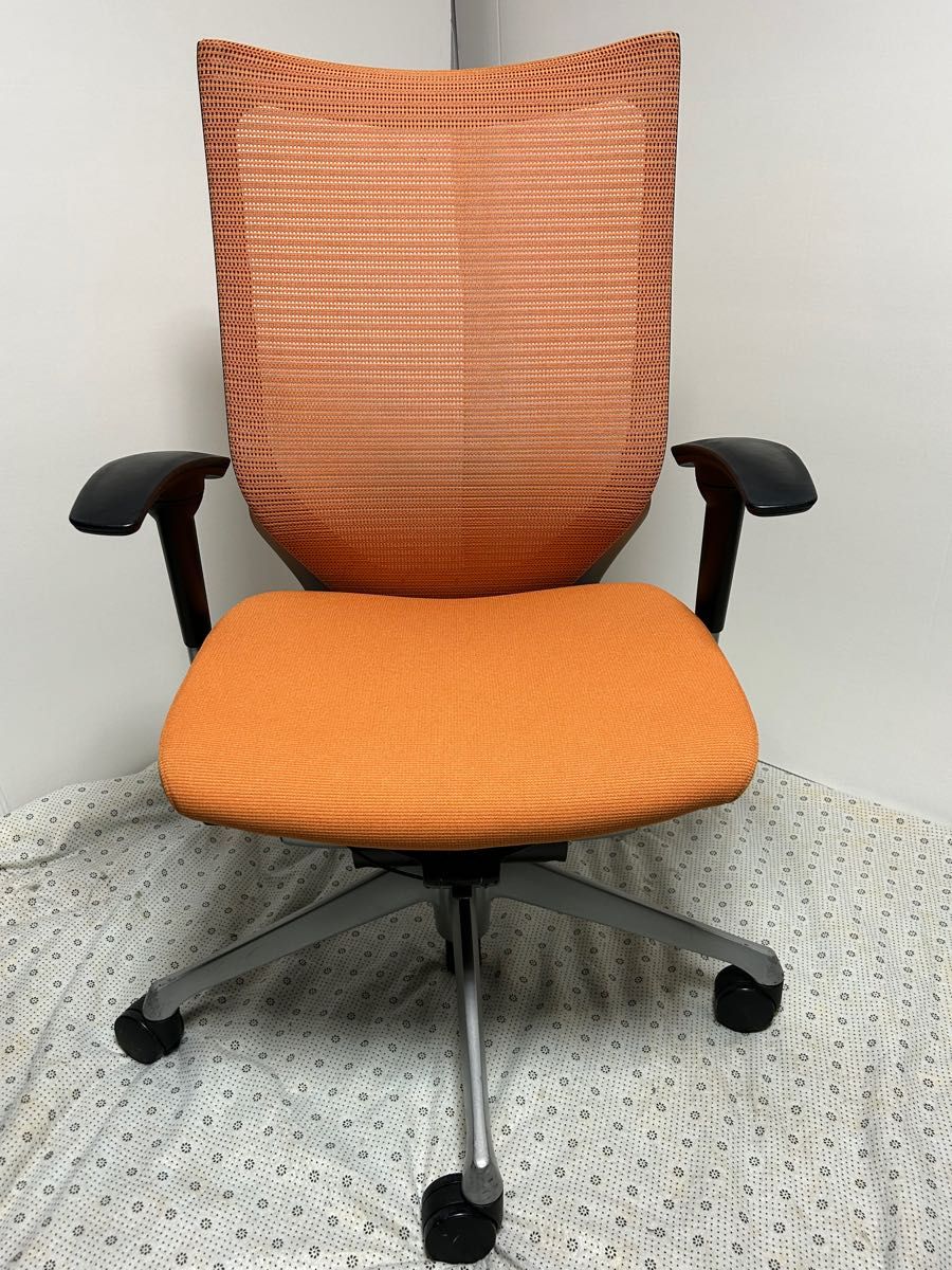 オカムラ バロン ハイバック オレンジ オフィスチェア 事務椅子