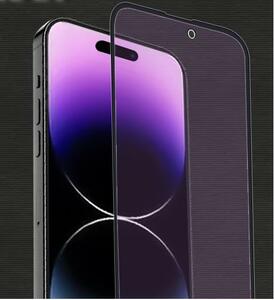 iphone14 Pro AG ガラス フィルム ブルーライトカット マット アンチグレア 艶消し 全面保護 全面吸着 反射防止 指紋防止 14pro Glass