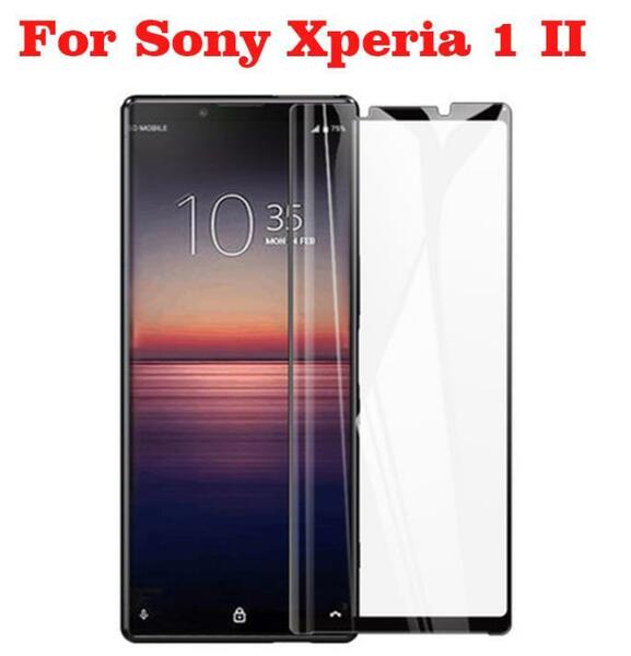 Xperia1 II フルカバー ガラス SO-51A SOG01 液晶保護 ガラス 保護フィルム エクスペリア xperia1 Glass Screen Protector