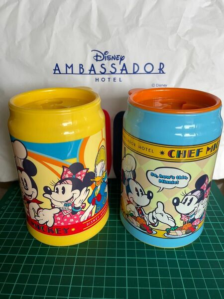 ディズニー　TDL アンバサダーホテル　シェフミッキー　スーベニアカップ　タンブラー　2個セット　