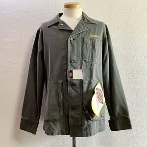 激レアコラボ!!新品未使用タグ付き 定2.4万 Stussy ステューシー×Dickies ディッキーズ ヘリンボーン カバーオール M ワークジャケット