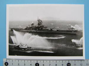 (J48)376 写真 古写真 船舶 米国 海軍 軍艦 Missouri ミズーリ アメリカ アメリカ海軍