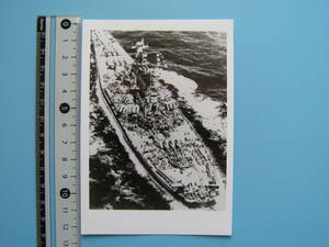 (J48)409 写真 古写真 船舶 米国 海軍 軍艦 Massachusetts マサチューセッツ アメリカ アメリカ海軍