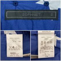 SOPHNET. 星柄 総柄 半袖シャツ ネイビー 紺 Sサイズ ソフネット スター ボタンダウン 柄シャツ スター 3030204_画像4