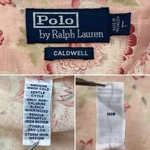 90s POLO RALPH LAUREN 花柄 総柄 開襟 シャツ リネン メンズ Lサイズ ポロラルフローレン 半袖 オープンカラー 紺タグ ビンテージ 3030146_画像3