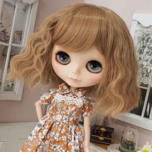 Neo Blythe Wig Soft Neo Sauvage Milky Brown 10 дюймов/кукла Blythe