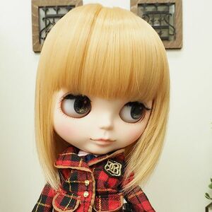 ブライス ウィッグ ストレートボブ ハニーカスタード 10インチ/ドール Blythe Pulip