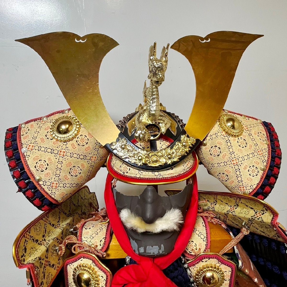 鎧師大野龍玉作源氏大鎧骨董甲冑鎧兜武具装備一式等身大時代物/SL2