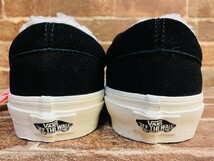 ★新品/USA企画！バンズ.本革.VANS.黒.スウェードレザー.裏ボア付き.スリッポン.27cm.スニーカー.箱付き.スケーター西海岸サーフスタイル_画像7