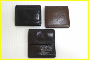 2304☆E-587☆CYPRIS キプリス POLO RALPH LAUREN ポロ ラルフローレン DIESEL ディーゼル　小銭入れ　3点　中古