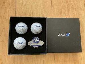 新品　未使用　MIZUNO ミズノ ANAゴルフセット JPX NEXDRIVE ゴルフボール　3個 マーカー　全日空　機内販売
