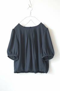 22SS beautiful goods MICHEL KLEIN: chiffon jersey - blouse / hand woshu/ Michel Klein / size 40