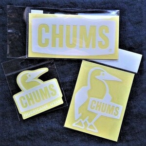 3枚セット CHUMS ステッカー CH62-1484 CH62-1547 CH62-1124 新品 防水素材