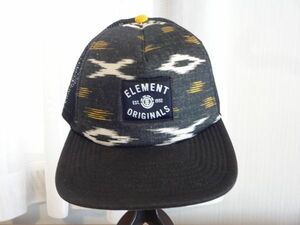 A ELEMENT ORIGINALS B メンズ　トラッカーキャップ　サイズ５７cm〜５９cm　美模様　キャップ　帽子　クラウン