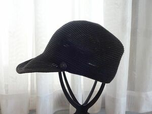 A ICHIYON PLUS B レディース　ワークキャップ ペーパーハット サイズ５７・５cm　１４＋　キャップ　帽子　黒色帽子