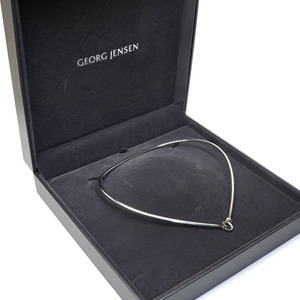  George Jensen tall n neck ring choker necklace TORUN GEORG JENSEN