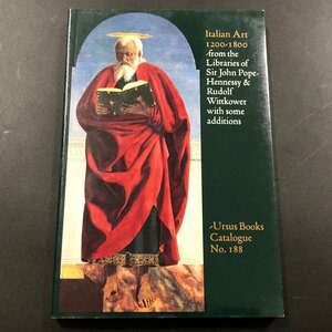 洋書『Italian Art 1200-1800』サー・ジョン・ポープ・ヘネシー　ルドルフ・ウィットコワー　イタリア美術