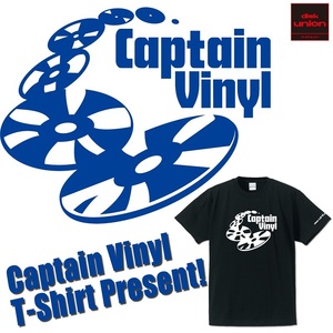 【MUROデザインTシャツ/非売品/新品未使用】captain vinyl tシャツ/microphone pager/hip hop run dmc好きな方等にも