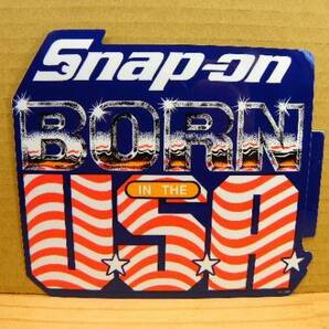 送料込 Snap-on スナップオン ステッカー BORN IN THE USA 旧ロゴの画像1