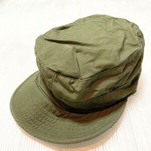 米軍放出品　実物　1973年製造　OD パトロールキャップ 中古　帽子　6 3/4