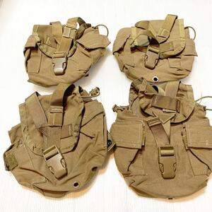 米軍放出品 実物　アメリカ海兵隊　USMC Molle キャンティーンポーチ　4個セット