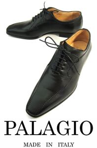  men's / free shipping / business / swirl tu/ new goods /PALAGIO/pa radio / large . made shoes / Italy made / leather bottom / ceremonial occasions /41/ approximately 25cm/ black / black /T3632