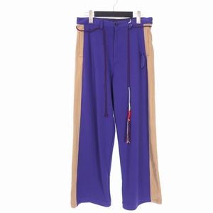 ライオット ファセッタズム RIOT FACETASM 21FW BIG HEART SWT PANTS ライン スウェットパンツ S バイオレット RF21FW-PT-U02