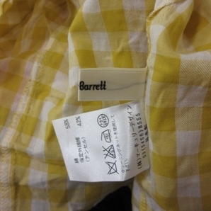 バナーバレット Banner Barrett シャツ ブラウス ギンガムチェック ノースリーブ 38 黄色 イエロー /YI レディースの画像6
