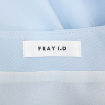 フレイアイディー FRAY I.D フレアワンピース ひざ丈 半袖 ラウンドネック 切替 透け感 無地 1 水色 ライトブルー /FF7 レディース_画像5