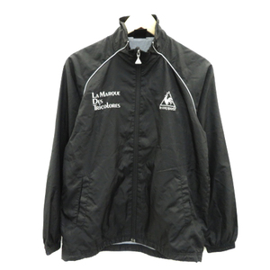  Le Coq s Porte .f спорт одежда спортивная куртка средний длина Zip выше воротник-стойка большой размер S чёрный черный мужской 