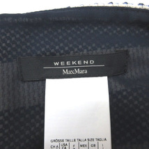 マックスマーラ ウィークエンドライン MAX MARA WEEKEND LINE ワンピース ボーダー ノースリーブ アイボリー ネイビー 230411E ■ECS レデ_画像3