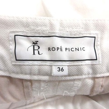 ロペピクニック ROPE Picnic クロップドパンツ ボタン 36 白 ホワイト /CT レディース_画像6
