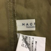 マカフィー MACPHEE トゥモローランド スカート 台形 膝丈 ラップ風 無地 ウエストゴム リボンベルト 32 緑 グリーン レディース_画像5