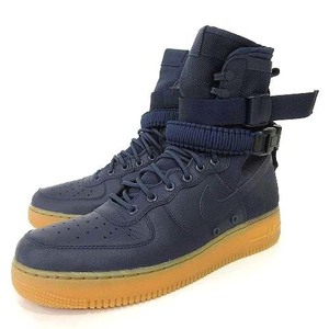 未使用品 ナイキ NIKE Special Field SF Air Force 1 High スニーカー 864024-400 SF エアフォース1 レザー US11 29cm ミッドナイトネイビ