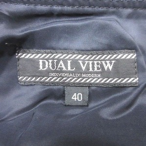 デュアルヴュー DUAL VIEW タイトスカート ひざ丈 40 紺 ネイビー 黒 ブラック /MS レディースの画像5
