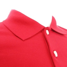 ポロ ラルフローレン POLO RALPH LAUREN ポロシャツ 半袖 レギュラーカラー 鹿の子 ワンポイント ポニー 赤 レッド XS レディース_画像4