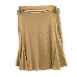  Ralph Lauren RALPH LAUREN flair skirt mini height XS beige /MS2 lady's 