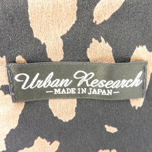 アーバンリサーチ URBAN RESEARCH ワンピース ひざ丈 フレンチスリーブ ラウンドネック 総柄 One 紺 ネイビー /YK32 レディースの画像5