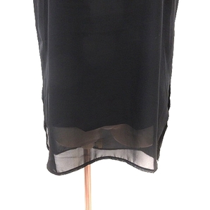 マウジー moussy シャツ ブラウス Vネック フェイクレイヤード 半袖 F 黒 ブラック /AU ■MO レディースの画像4