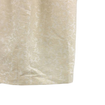 ルーニィ LOUNIE スカート タイト ミニ 刺繍 タック 花柄 38 ベージュ 白 ホワイト レディース_画像3
