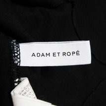 アダムエロペ Adam et Rope' カットソー リブ ラウンドネック 半袖 ストレッチ シンプル バックオープン Ｆ 黒 ブラック /AO11 レディース_画像6