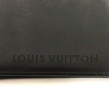 ルイヴィトン LOUIS VUITTON キュイールベキア 二つ折り 財布 札入れ パンチング レザー 黒 ブラック ウォレット ☆AA★ メンズ_画像5