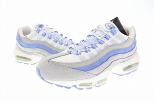 ナイキ NIKE 観賞用 2005年製 WMNS AIR MAX 95 PREMIUM ウィメンズ エア マックス プレミアム 313070-541 29 白 水色 ブランド古着ベクトル