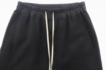 リックオウエンス Rick Owens DRAWSTRING CROPPED PANTS ウール サルエル クロップ ドパンツ RU16F6381-F 46 黒 ブラック ☆AA★ 230430/10_画像4