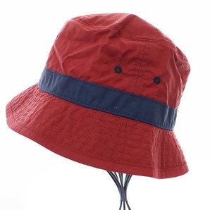カシラ CA4LA ハット 帽子 ナイロン L 赤 紺 レッド ネイビー /MF ■OS レディースの画像2
