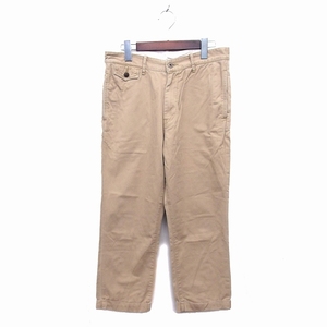 Глубокие синие синие брюки Chino Straight Chotton Cotton Roll -Zip Fly M Light Brown /NT20 дамы