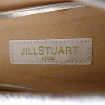 ジルスチュアート JILL STUART パンプス ハイヒール ポインテッドトゥ ツイード ビジュー 23cm 白 オフホワイト 紫 パープル /IN ■OS レデ_画像7