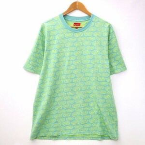 シュプリーム SUPREME 2022SS Word Bubble Jacquard S/S Top ワード バブル ジャガード 半袖 Tシャツ XL DUSTY AQUA 国内正規品