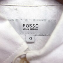 ロッソ ROSSO アーバンリサーチ ボタンダウン シャツ カジュアル 長袖 無地 XS ホワイト 白 /FT10 メンズ_画像3