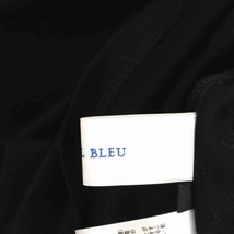 ルシェルブルー LE CIEL BLEU 22AW Button Long Sleeve Tee カットソー 長袖 クルーネック プルオーバー 36 黒 ブラック レディース_画像4